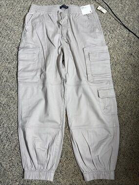 Aero Cargo Jogger Stretch Cargo Pants - Light Beige (L) NWT 2023